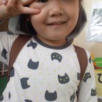 ４歳の紗菜ちゃん